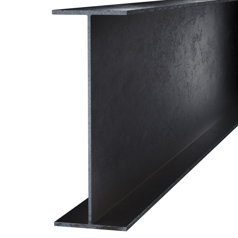 Black Steel Wide Flange Beam