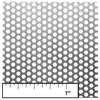 Black Steel Perforated Panel