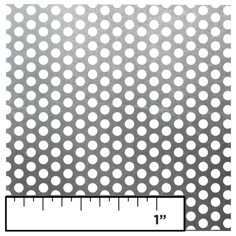 Black Steel Perforated Panel
