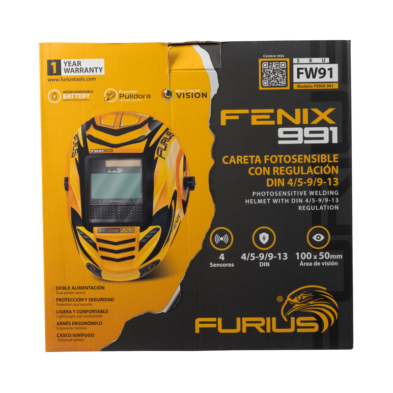 Furius Welding Helmet Fenix 91 - Steel and Pipes Inc.