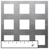 Black Steel Perforated Panel