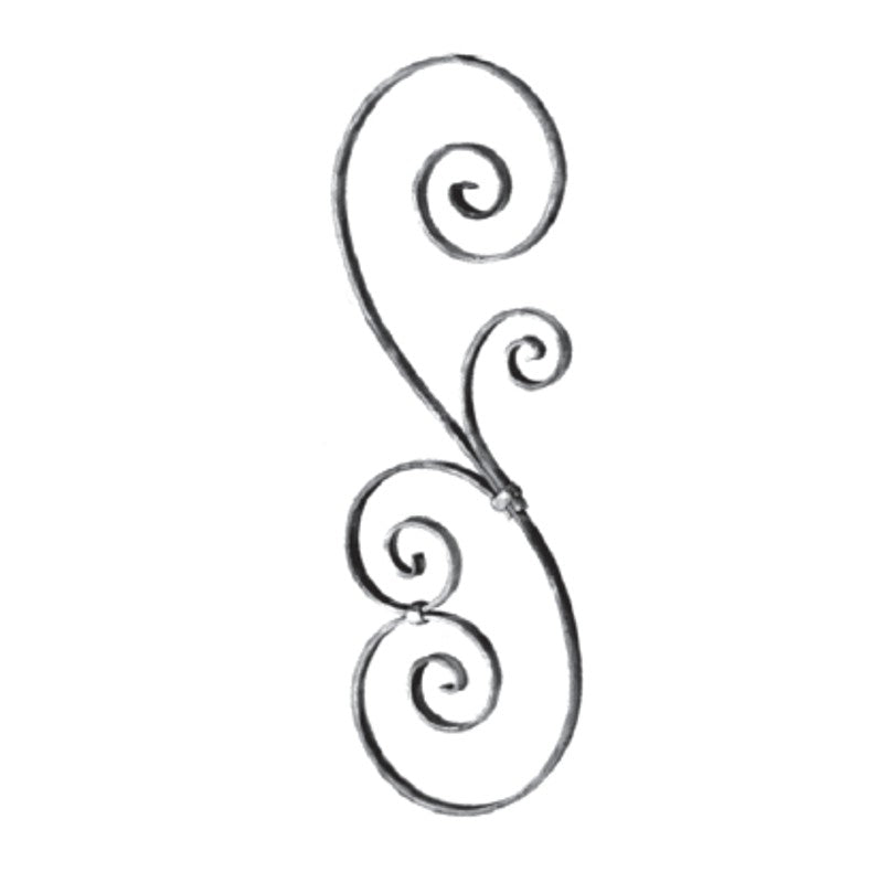 Forged Scroll Panels ART63/3 - Steel and Pipes Inc.