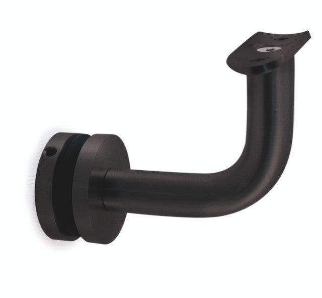 Inox Black Glass Handrail Support - Steel and Pipes Inc.