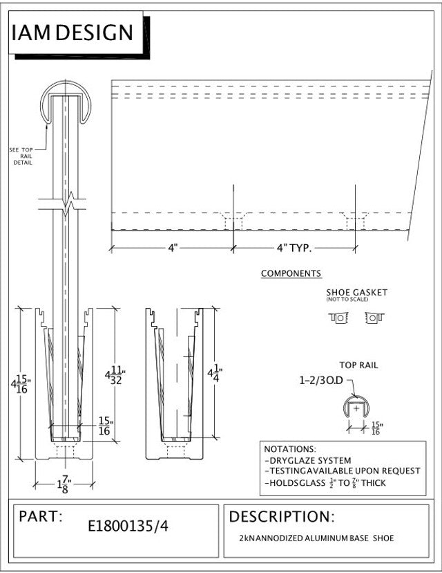 Inox Black Anodized U Channel - Steel and Pipes Inc.
