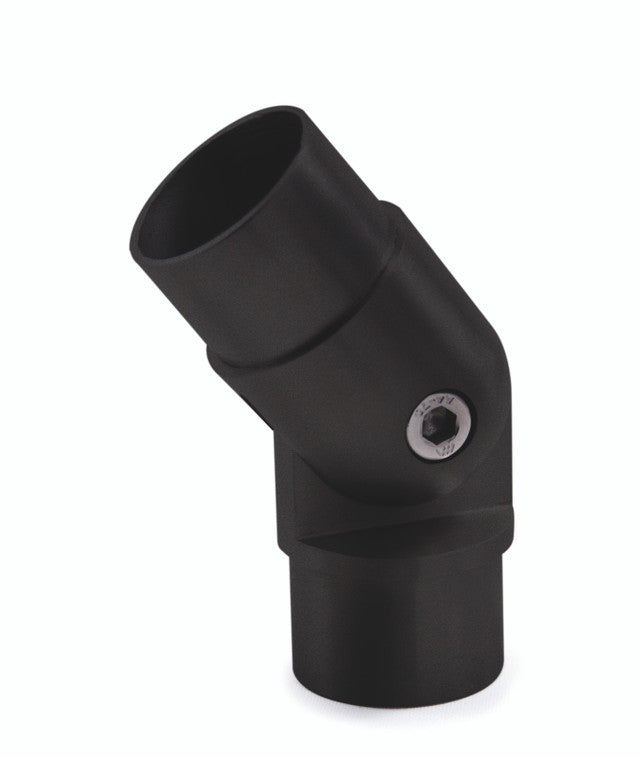 Black Pivotable Connector - Steel and Pipes Inc.