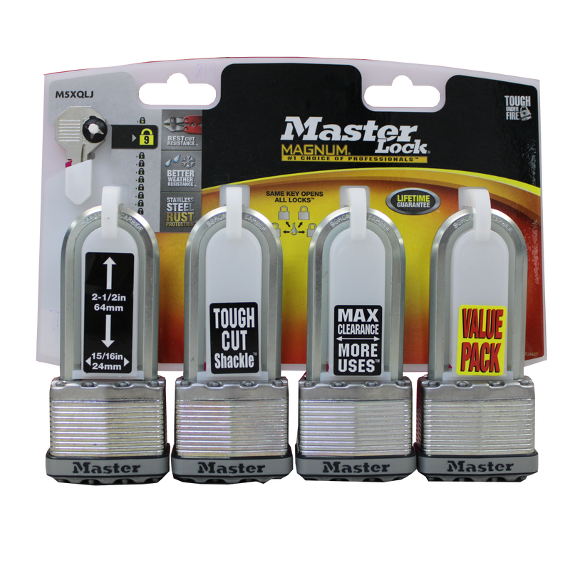 Master Lock Magnum 4 Pack - Steel and Pipes Inc.