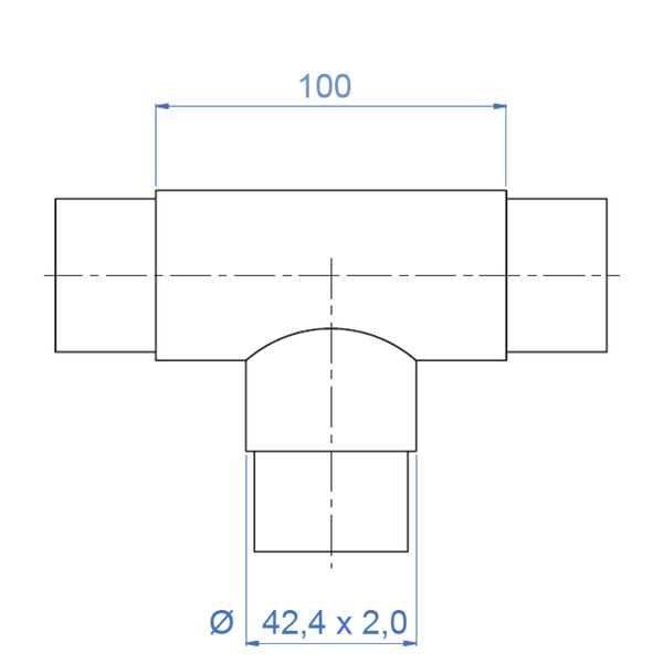 Inox® 3-Way Flush ''T'' - Steel and Pipes Inc.