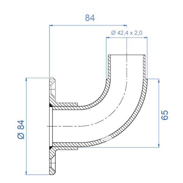 Inox® Anchor For Handrail - Steel and Pipes Inc.