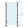 Inox® Round Section Newel End Post - Steel and Pipes Inc.