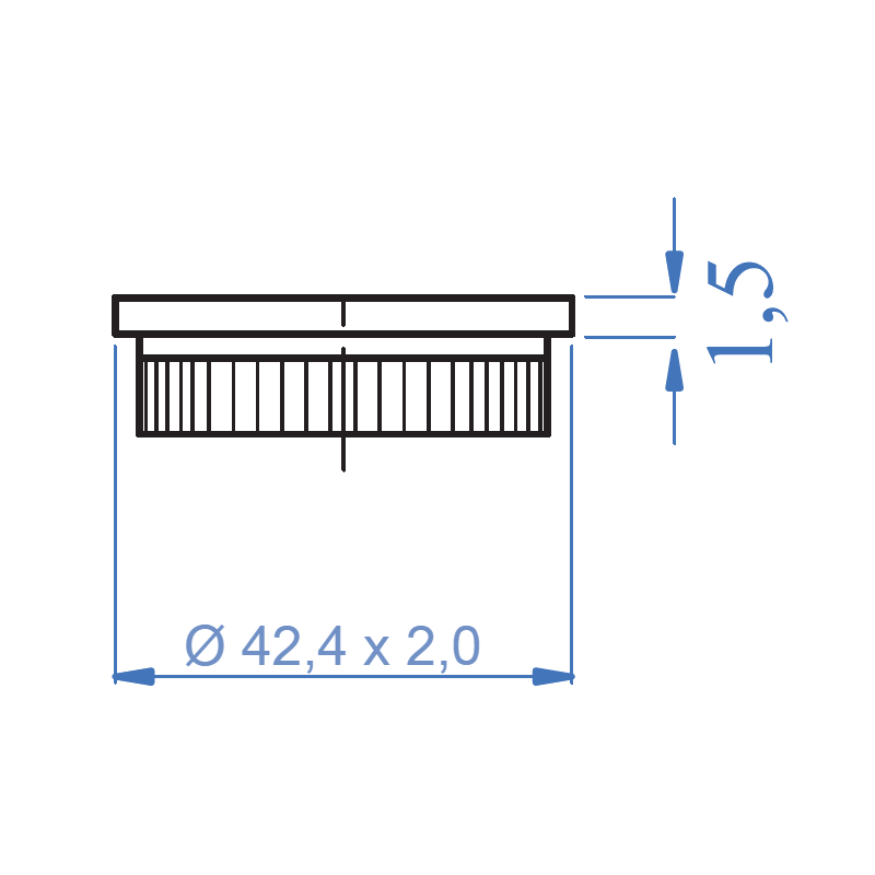 Inox® Flat End Cap - Steel and Pipes Inc.