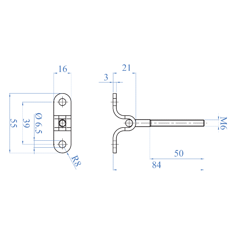 Inox® Exterior Mount Wire Terminal - Steel and Pipes Inc.