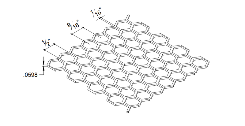 Black Steel Perforated Panel