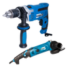 Elite® Electric Angle Grinder + Hammer Drill 800W