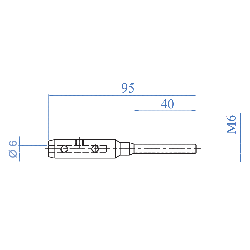 Inox® Rope Male End - Steel and Pipes Inc.