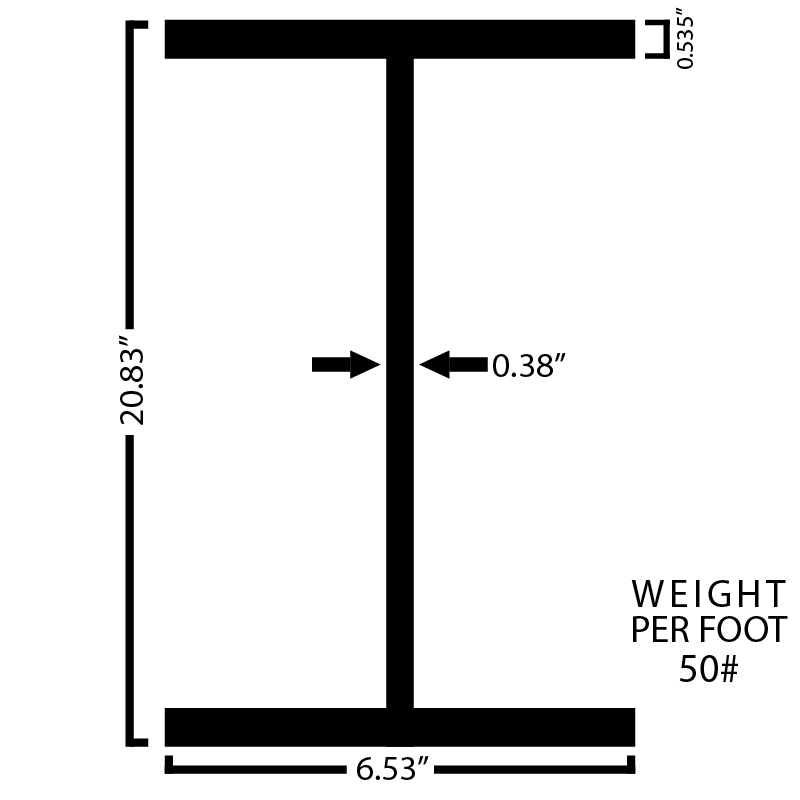 Black Steel Wide Flange Beam - Steel and Pipes Inc.