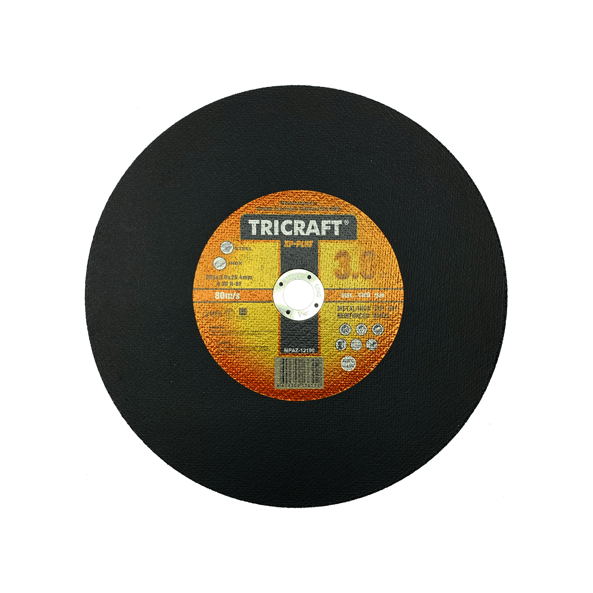 Tricraft Metal/SS Chop Saw Cutting Disc Steel and Pipes Inc.