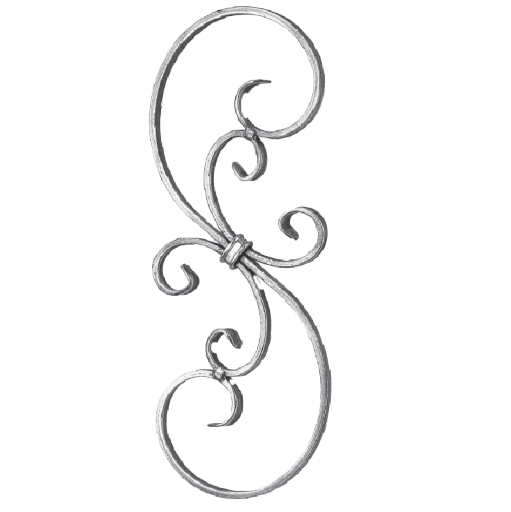 Forged Scroll Panel ART1051/4 - Steel and Pipes Inc.