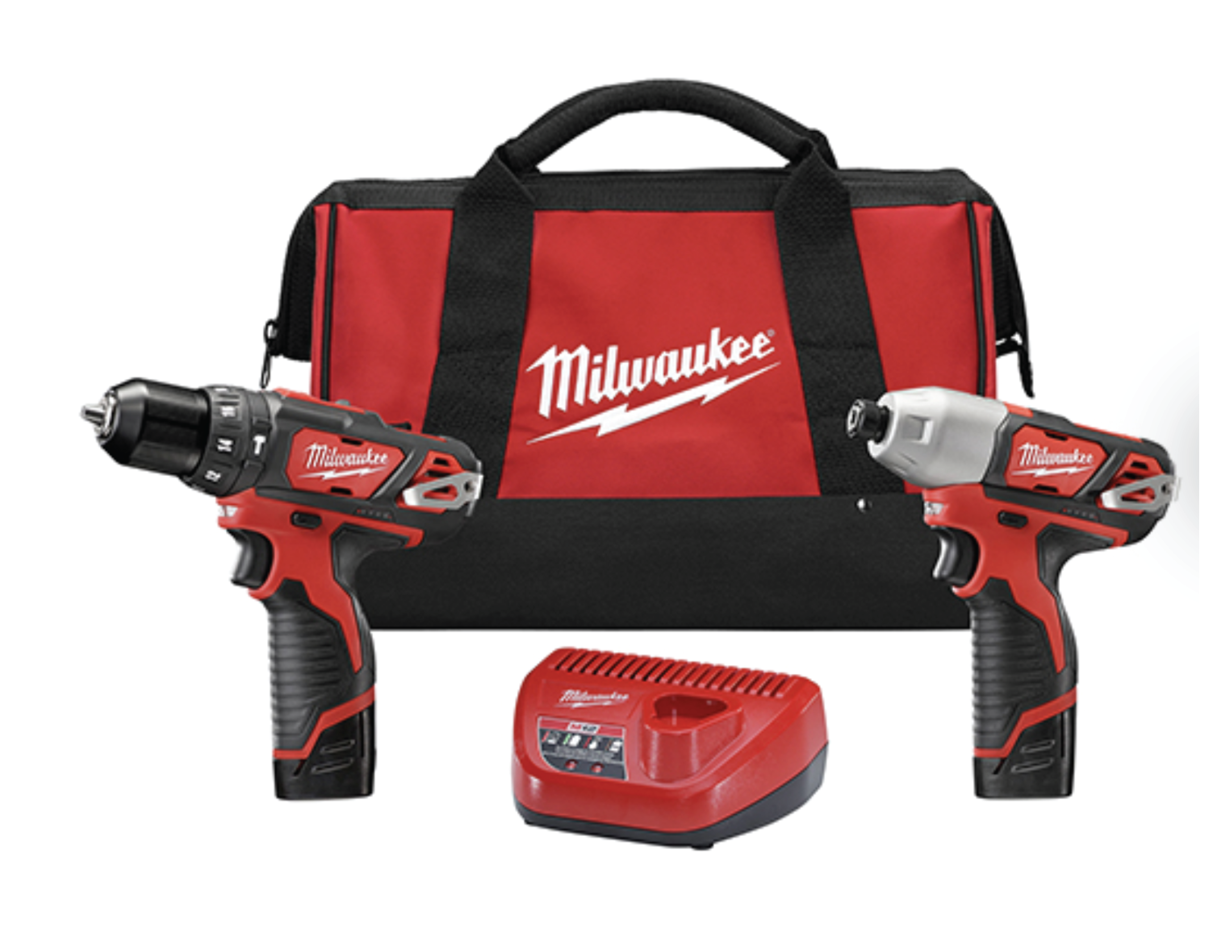 Milwaukee 2-Tool Combo Kit Hammer Drill & Impact Driver – Steel and ...