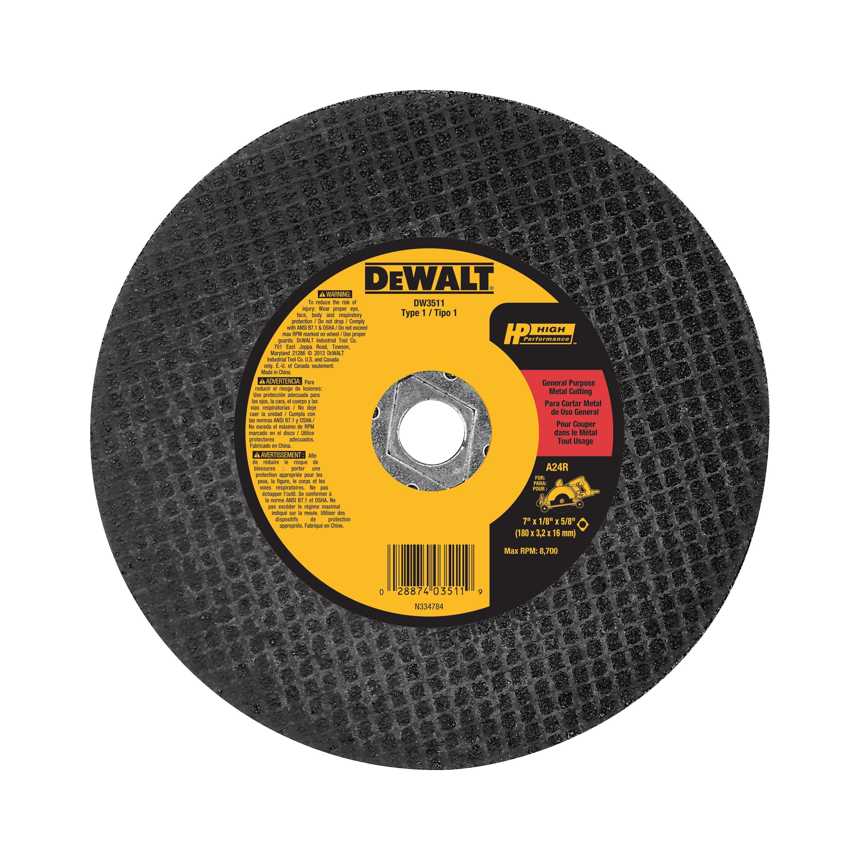 Dewalt Cutting Disc – Steel and Pipes Inc.