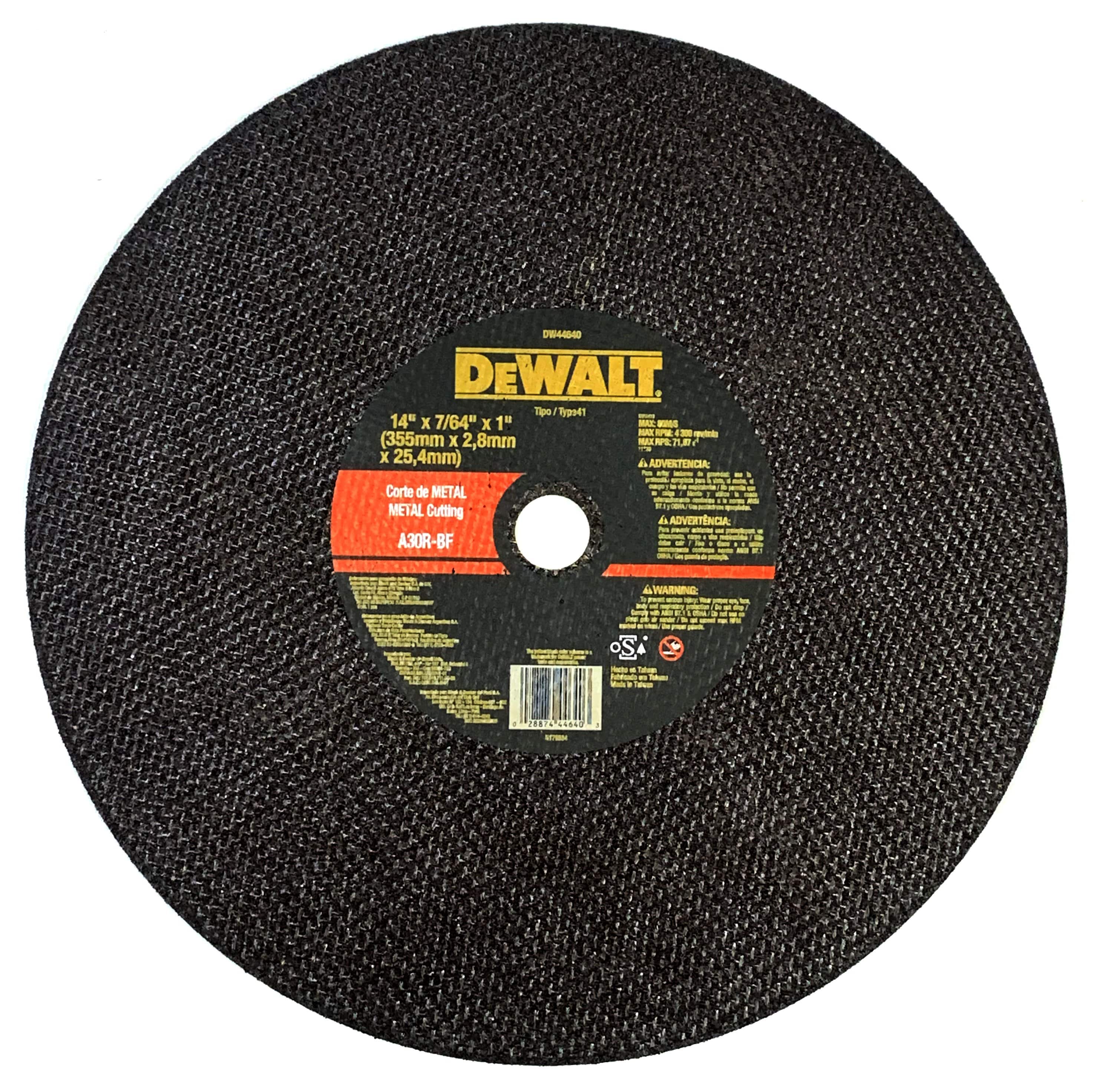 Dewalt Chop Saw Cutting Disc Steel and Pipes Inc.